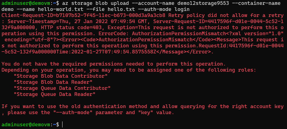 Accessing Azure Storage Account from VM using System Assigned Identity & Roles