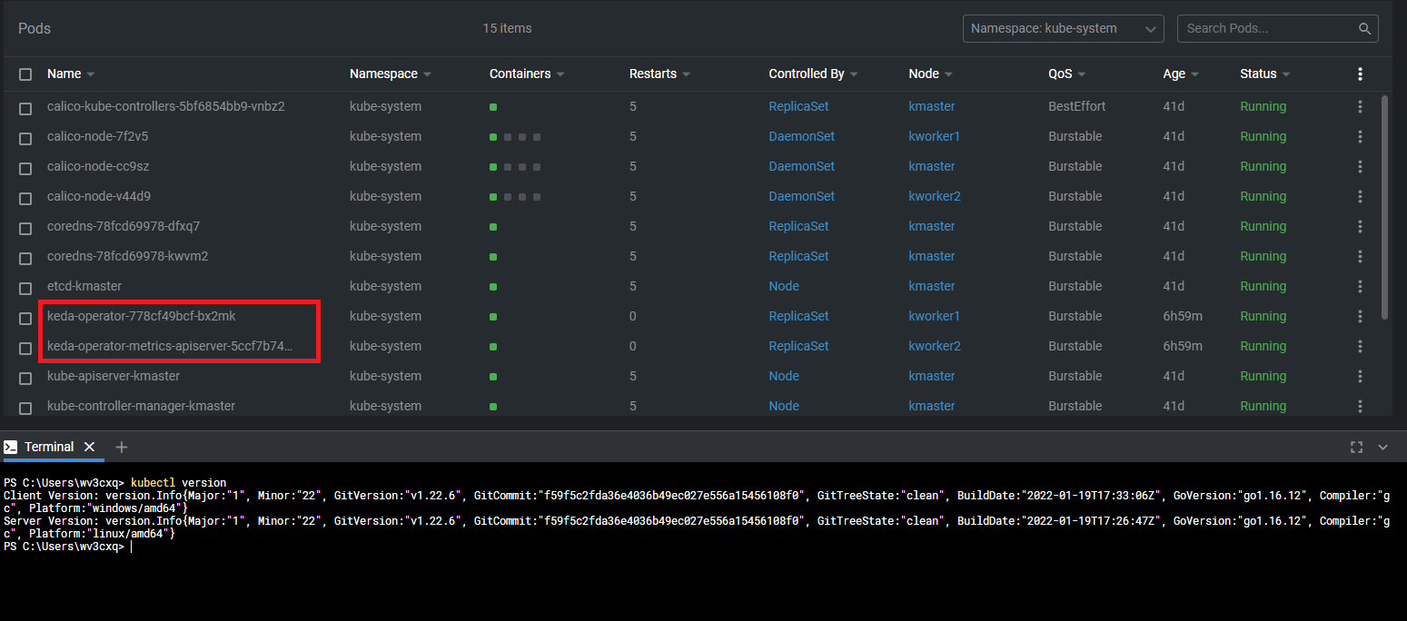 Scale pods based on Service Bus Queue using Keda